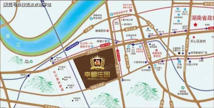 长沙天心区【幸福庄园 御园】售楼处电话400-159-8559转6666楼盘周边配套简介