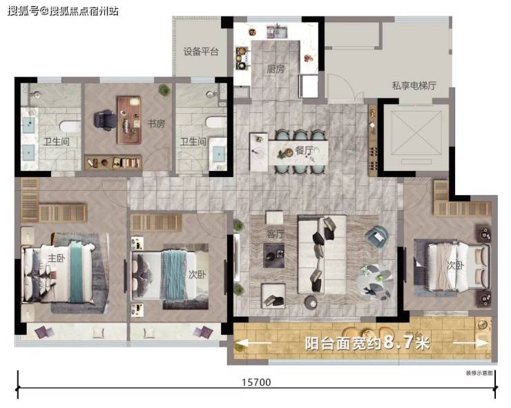 2023年国商价格洼地,紫城铂翠云邸,单价16000起,103-173户型,图文解析