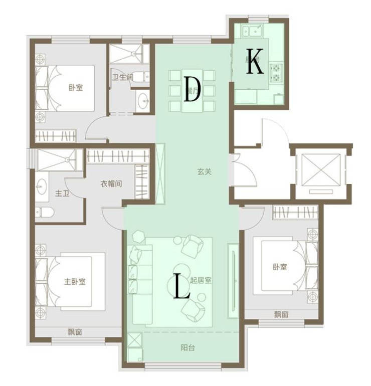 【北京城建国誉上城】146㎡进阶版四叶草户型 窥见城央美好人居