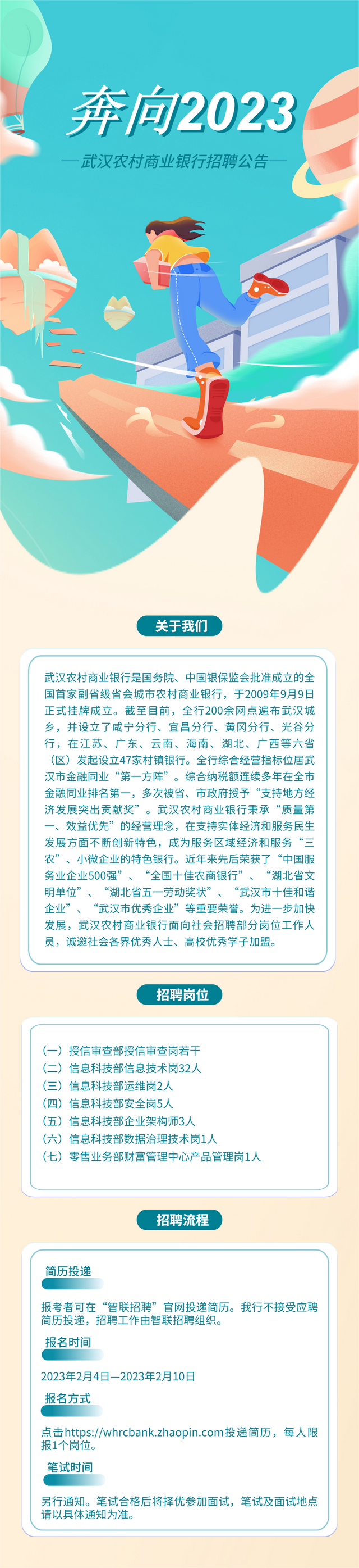 国企招聘：汉口银行、武汉农商行发布2023招聘公告