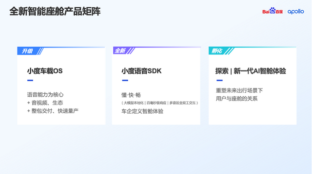 “未来汽车不是大手机而是机器人”，百度Apollo升级驾舱图产品、开放四大关键能力