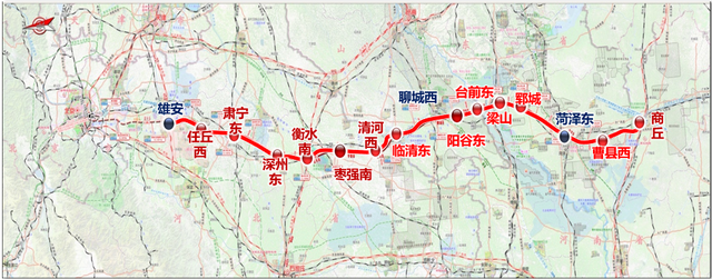 雄商高铁最新消息：计划今年9月开工，工期4年 途经雄安新区、沧州、衡水、邢台