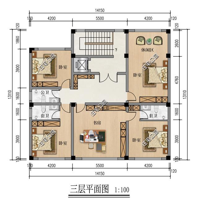 19×15米商住两用新中式三层美宅，一层开店赚钱二层自住生活