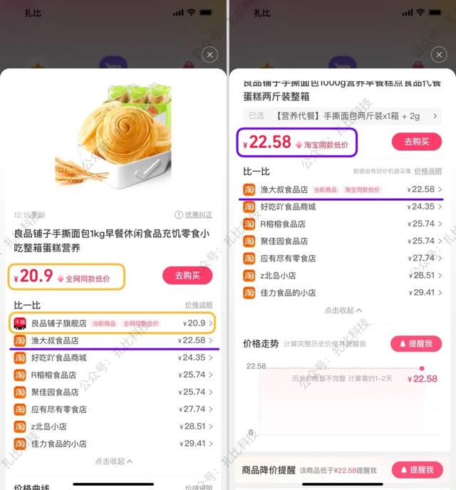 淘宝上线比价功能，快速查询商品历史价格！但并不建议使用