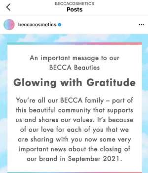 becca官网(又一彩妆倒下雅诗兰黛9月关停旗下品牌Becca)