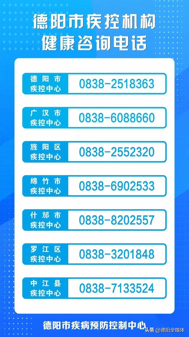 德阳疾控最新提示！这些人员需持48小时内核酸检测阴性证明