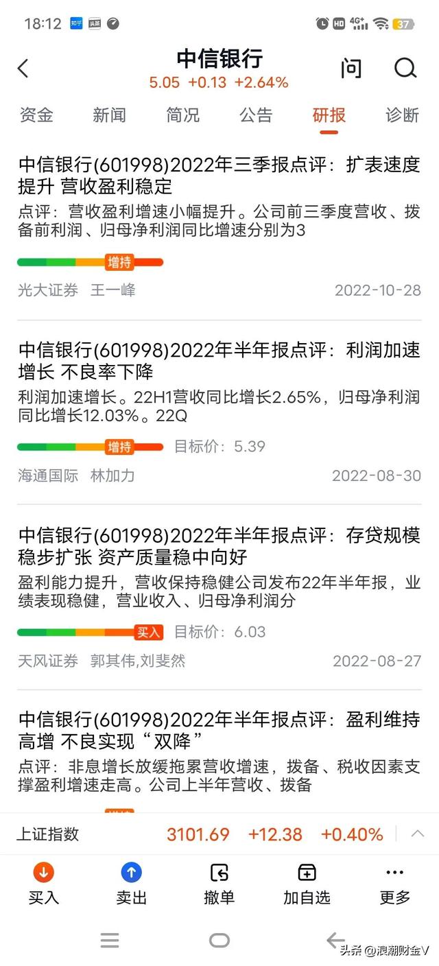 中信银行净资产11元，股价5元，均线多头排列，怎么看呢？