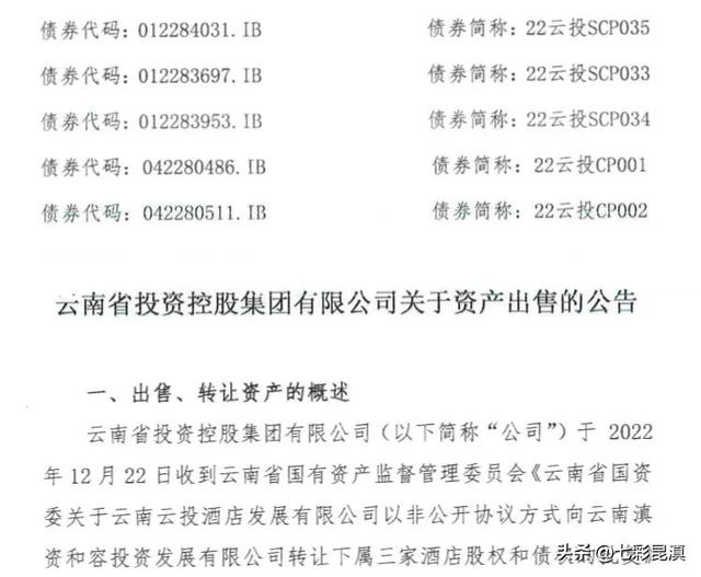 云南世界500强企业15.17亿元出售三家控股公司股权和债权