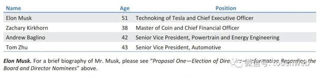 特斯拉股权曝光：马斯克持股21% 华人朱晓彤成全球核心高管