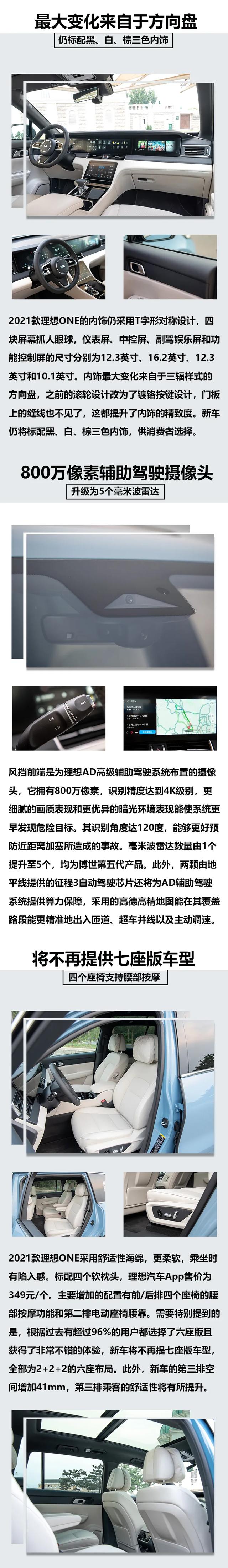 理想ONE：“奶爸车”出新款了！全系大六座，四个座椅都带按摩