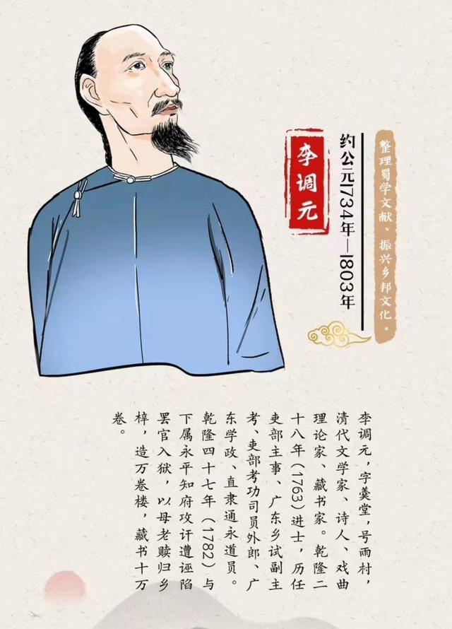 第二批四川历史名人李调元的名字读diào还是tiáo？