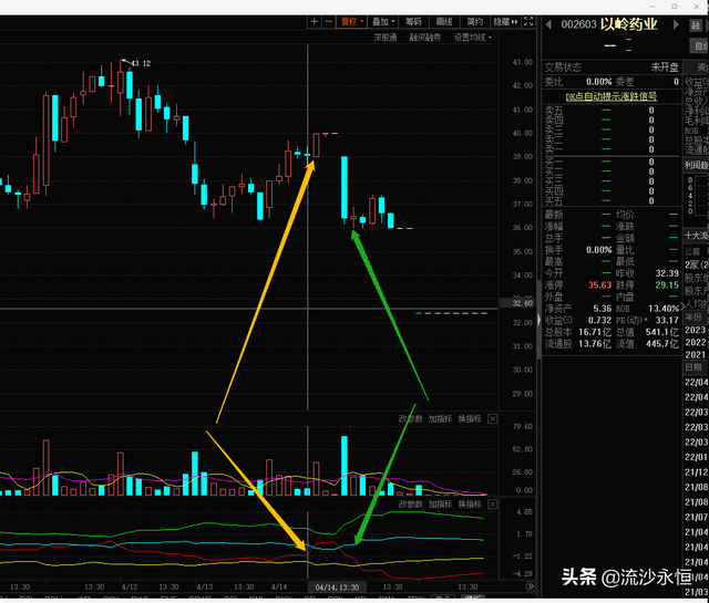 以岭药业市值蒸发179亿，是王思聪的锅吗？技术分析角度来看一下