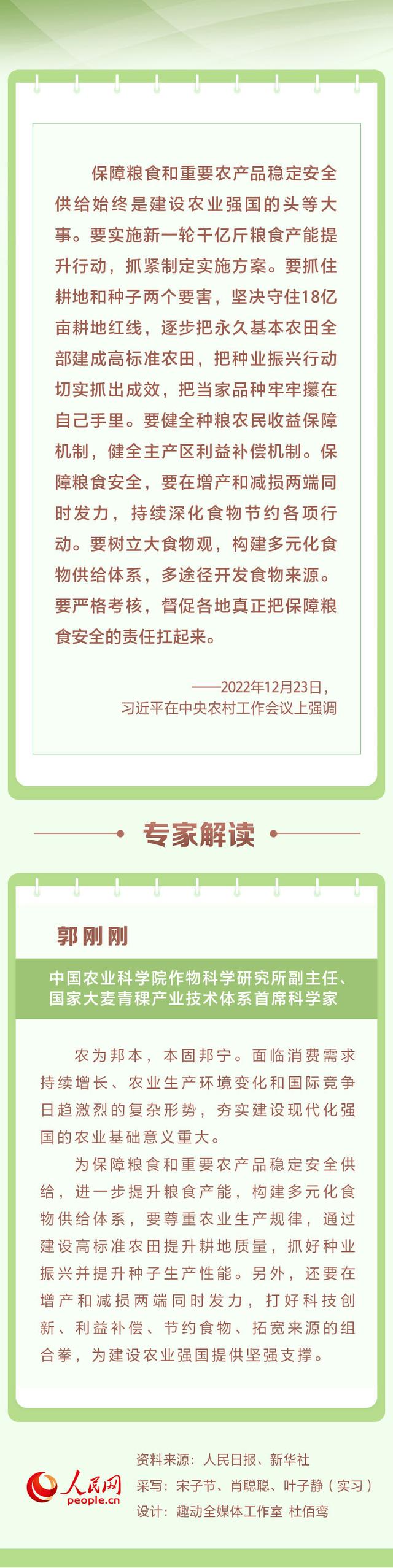 保障粮食和重要农产品稳定安全供给 习近平强调这些要点