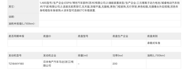 车身长度超过5.2米，雷达RD6申报信息曝光