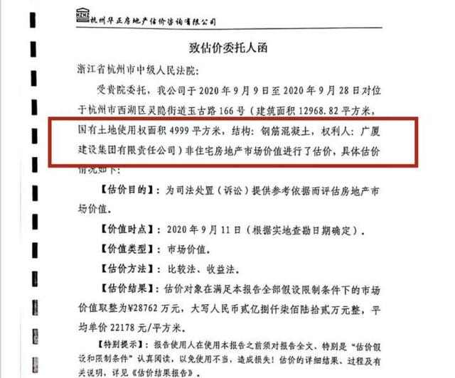 杭州一老牌开发商原总部大楼即将被拍卖