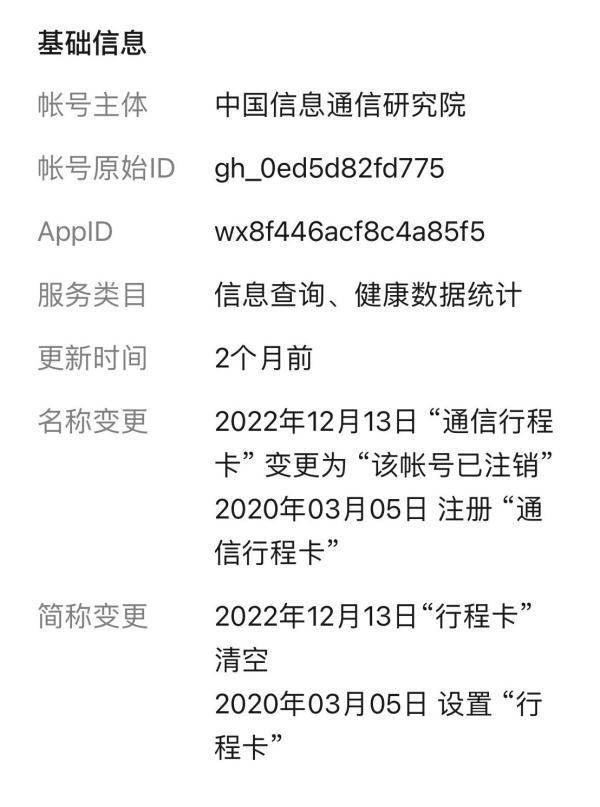 “通信行程卡”12月13日下线！中国信通院、三大运营商同步删除用户数据