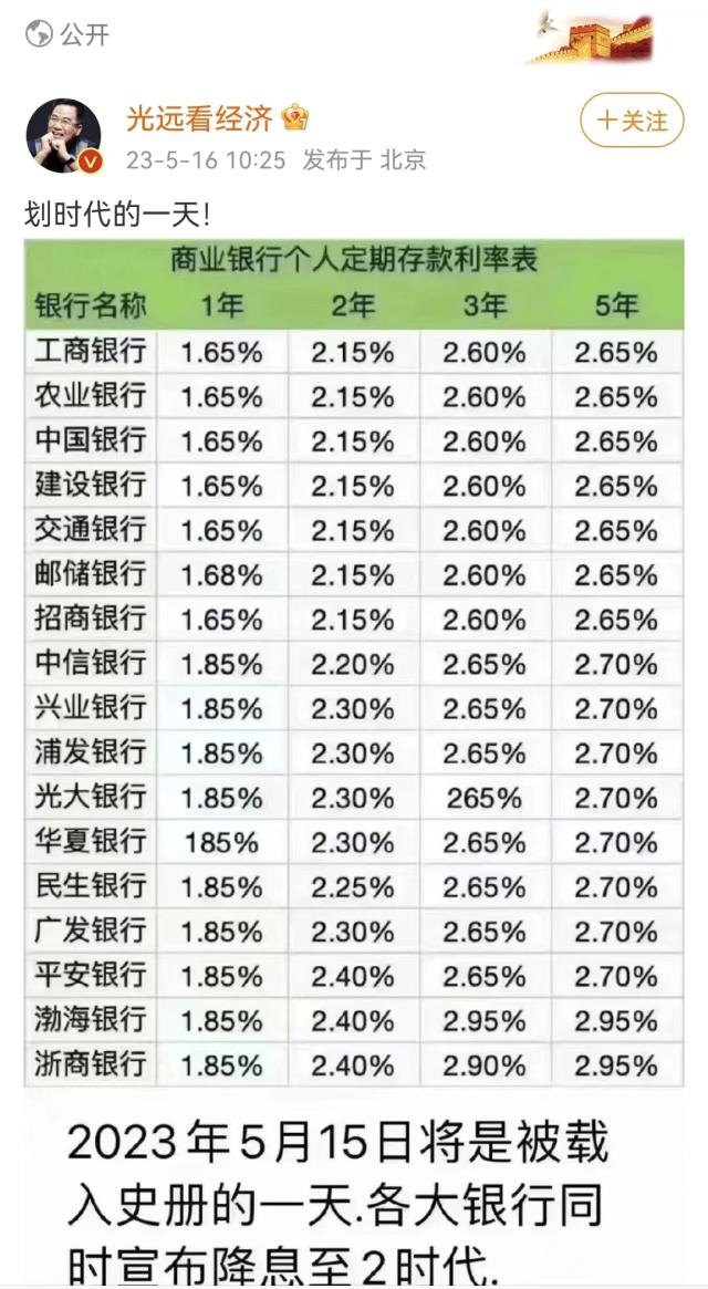 存款利率已降入“2时代”？业内：市场预期并不新鲜，但银行净息差将直接受益，拐点或已浮现 