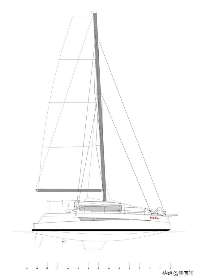 NEEL 47三体深海巡航帆船，太漂亮了，震撼的客舱270°景观视觉