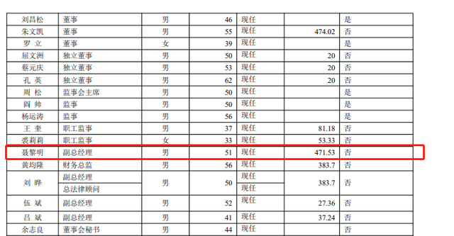 招商蛇口副总聂黎明年度薪酬471.53万真不错 比副总刘晔都高多了