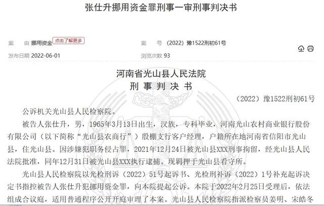 客户经理有特权？河南光山农商行一客户经理私自挪用资金25万元获刑十个月