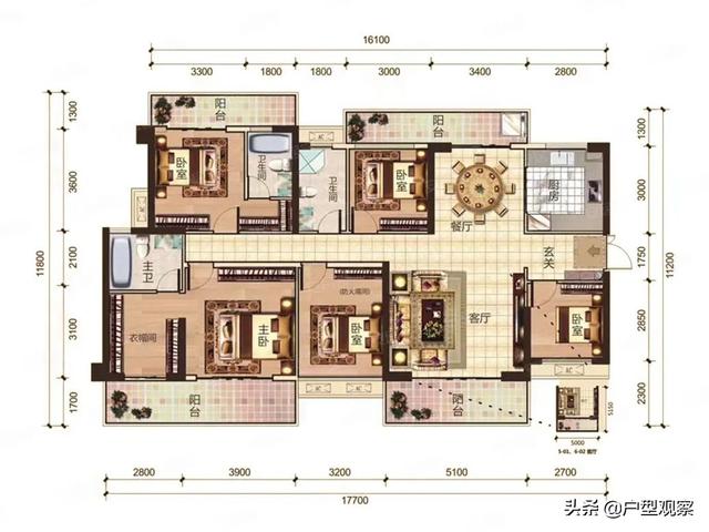 七款超霸气大平层户型，有网友表示像“七仙女”，全都貌美如花