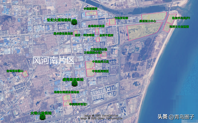 分享一个西海岸的楼盘分布图，需要的收藏一下