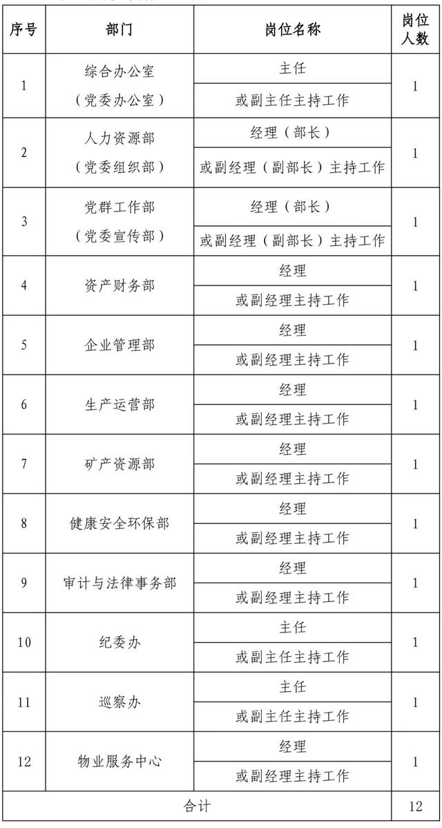 中国黄金集团辽宁有限公司发布公告：中层管理岗位公开竞聘