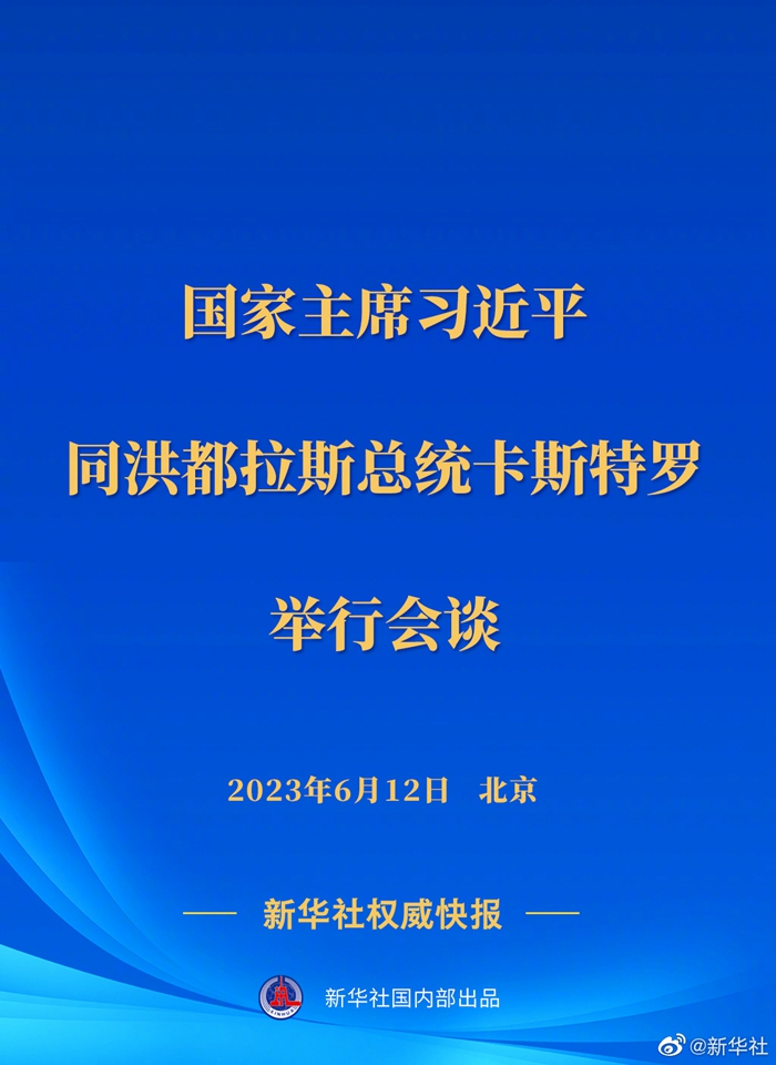 习近平同洪都拉斯总统卡斯特罗举行会谈