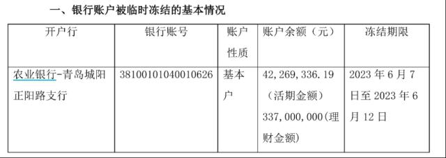 发生了什么？3.4亿分红款账户，被临时冻结！