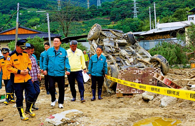 韩国洪灾酿41死 尹锡悦成众矢之的