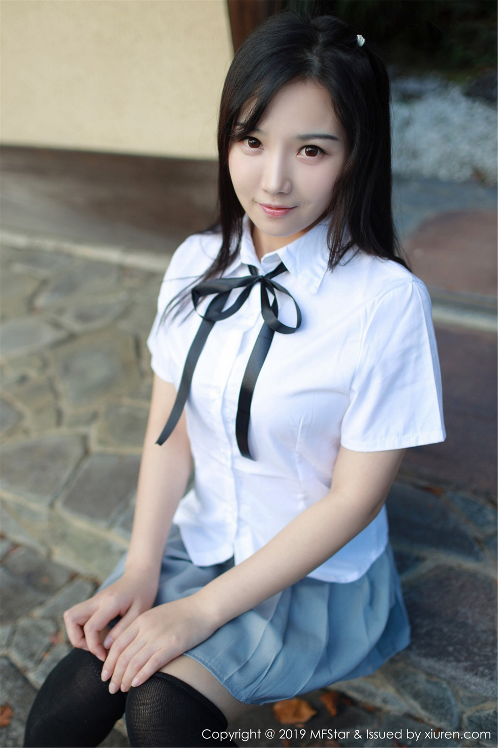 清纯美女徐微微miar户外学生JK制服清爽迷人