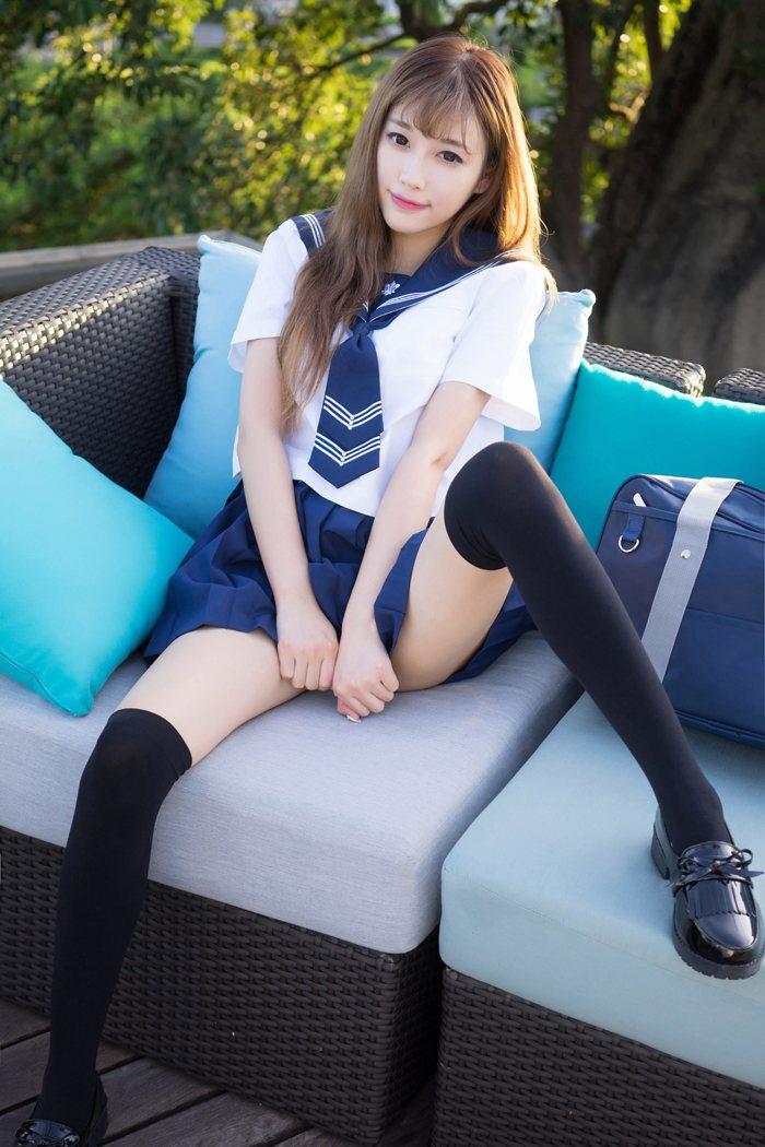 漂亮萌妹子JK制服