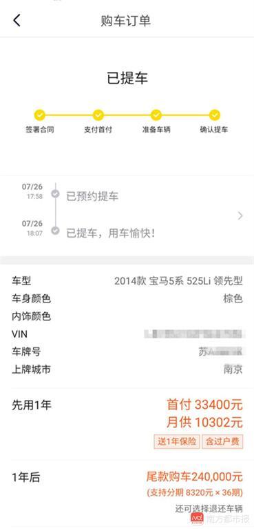 一成首付购车乱象调查：尾款分期变一次付清，“随时过户”有限制