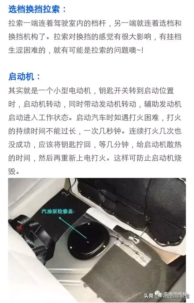 这份史上最全汽车各部件图解，就算是老师傅，有很多部件也不知道